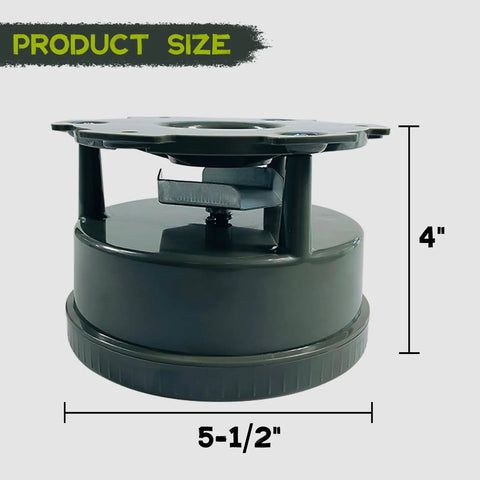 Highwild Deer Feeder Kit With Digital Timer And Metal Spinner For Hunting Features Programmable Control Up To Four Daily Feed Times Adjustable Duration From One To Twenty Seconds Rugged Abs Housing Durable Metal Funnel Perfect For Wildlife Attraction And