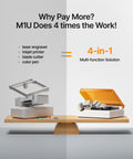 Ultra Dope 4 In 1 Craft Machine For Laser Engraving, Vinyl Cutting, Inkjet Printing, And Pen Drawing With 10W Laser on table
