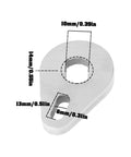 Two 14x10mm Torque Arms With 6mm Thick Stainless Steel Screws And Washers Included For E Bike Hub Motors Built For Beefy 1000W 2000W And Some 3000W Units Compatible With Carrera Boardman Voodoo 14x10mm torque arm with 13mm and 8mm slots