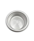 Top Shelf Stainless Steel Filter Basket For All 58mm Portafilters, view from above showcasing perforated design for espresso extraction.
