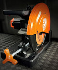 5 Inch Cutting Edge Chop Saw With 14 Inch Blade For Burr Free Cutting And Low Vibration Lock And Cut Clamp With V Block For Rounded Rods