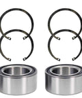 Wheel bearing set with two steel bearings and four retaining rings (44x72x33) for Polaris UTVs