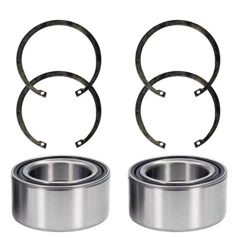 Wheel bearing set with two steel bearings and four retaining rings (44x72x33) for Polaris UTVs