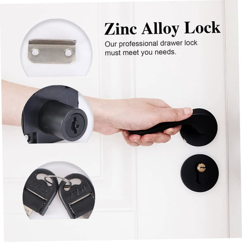 Premium Zinc Alloy File Cabinet Lock Replacement Cam Key Set For Locking Desk Drawers Office Files And Storage Boxes With Two Keys Tough Build Slide On Fit keeps your stuff secure with included keys and lock.