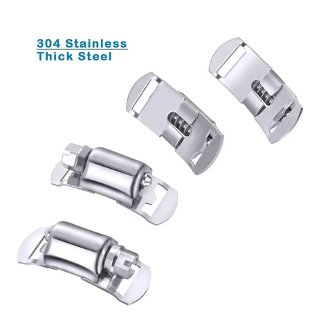 Top Grade Stainless Steel Worm Gear Hose Clamp Kit With 9.8 Ft Strip And Six Heavy Duty Clips Perfect For Auto Mods Fixing Leaks, 304 steel