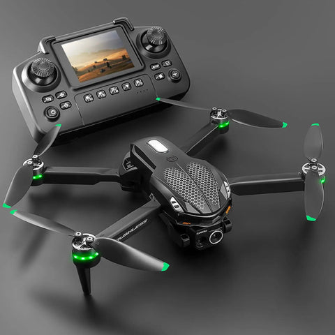 Drone With Screen Controller And Brushless Motors Altitude Hold One Key Takeoff And Landing Active Obstacle Avoidance