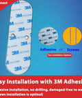 Self Adhesive Paper Towel Holder Under Cabinet Mount No Drilling 3M adhesive and screws options installation guide