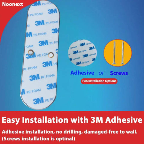 Self Adhesive Paper Towel Holder Under Cabinet Mount No Drilling 3M adhesive and screws options installation guide