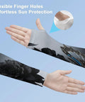 Stay Cool As Ice All Summer With These Dope Butterfly Arm Sleeves Featuring Breathable Ice Silk Material And Flexible Fit for effortless sun protection.