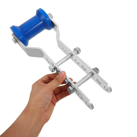 Adjustable Boat Trailer Roller Bracket Kit With Keel Guide For Marine Vessel Hull Support Steel Rubber Sealed Bearing Single Person Operation Makes Loading A Breeze Hassle Free Launching With Heavy Duty Gear For Smoother Rides Ready To Go, blue roller bracket