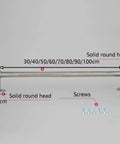 Heavy Duty Stainless Steel Clothes Rod For Modern Closets, Beefy Industrial Pipe Garment Rack with installation screws