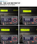 5566SE Digital Multimeter With Built In Bluetooth Speaker showcasing multiple measurement functions and digital displays.