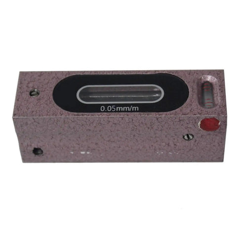 High Precision Small Mini Bar Spirit Level Bubble Machine Equipment Leveling Tool Accuracy 0.02 or 0.05mm/m(Accuracy-0.02) top view.