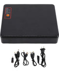 Mini Ups Backup Battery For Routers And Modems 12000Mah Emergency Power Reserve with connections and power indicator.
