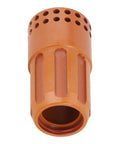 Premium Swirl Ring Consumables Kit For 220994 Plasma Cutter, orange polymer swirl ring with ventilation holes.