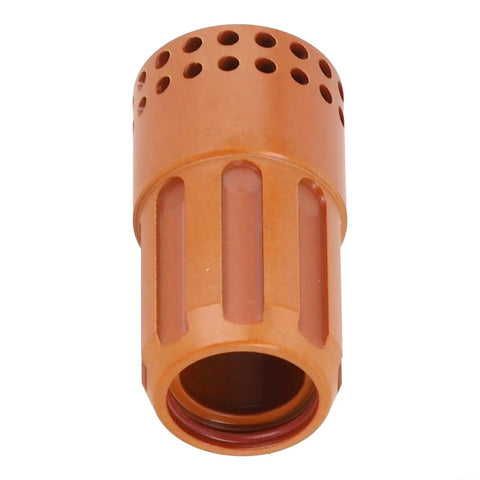 Premium Swirl Ring Consumables Kit For 220994 Plasma Cutter, orange polymer swirl ring with ventilation holes.