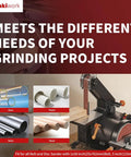 54 Piece Sanding Belts And Discs Combo Kit For 1x30 Belt Sander And 5 Inch Disc Sander Includes 18 Belts And 36 PSA Discs