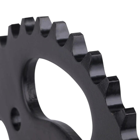 Close-up of black 420 Chain 37 Tooth 58mm Inner Diameter Rear Drive Sprocket Cog for Taotao SSR Coolster Apollo CRF Thumpstar Pit PRO