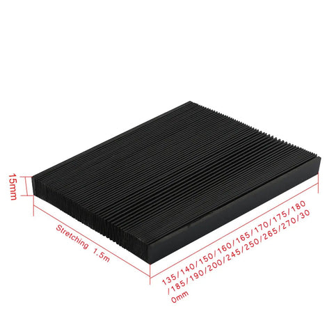 Heavy Duty Accordion Dust Cover For Linear Guide Rails Flexible Telescopic Shield With Oil And Dust Protection Easy Install