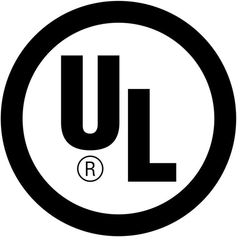 UL certification logo for 12 Ft 2 Prong Polarized Power Cord For LED TVs Sound Bars Cable Boxes Routers Sewing Machines And Other Home Electronics Gear Great Replacement For Your Favorite Devices.