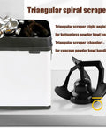 Heavy Duty Electric Portafilter Cleaner And Knock Box For Rapid Coffee Ground Disposal Smooth Stainless Steel Espresso Tool with scraper