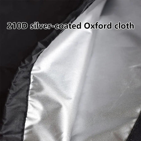 Close-up of silver-coated 210D Oxford cloth used in Porch Swing Canopy Replacement Cover 75x47 or 84x48 Inches.