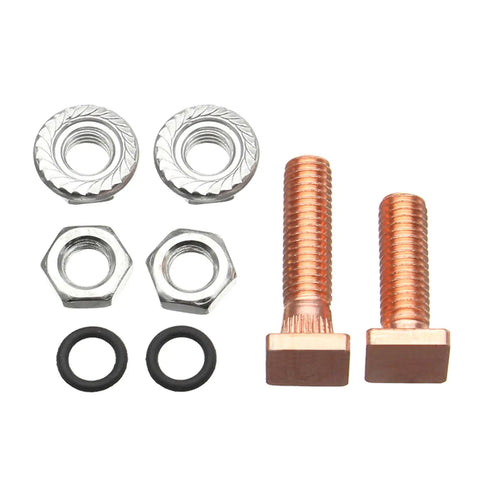 Starter Solenoid Repair Kit For Your Ride High Performance Auto Spare Parts 228000 6660 Compatible Fix And Rebuild Plunger Contacts Easy Install DIY Friendly For Mechanic Shops. brass bolts, nuts, washers, and O-rings