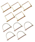 10 Piece Farm Utility Trailer Linch Pin Set Heavy Duty Shaft Locking Pins For Trailer Hitches Boats Trucks And Towing Built Tough As Nails Corrosion Resistant Color Zinc Coated Quick Release Safety Fasteners