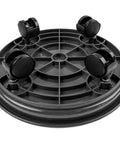 Three Pack Rolling Plant Caddies With Wheels For Round Planters 13 Inch Diameter 3.5 Inch High Heavy Duty Plant Stands Bottom View