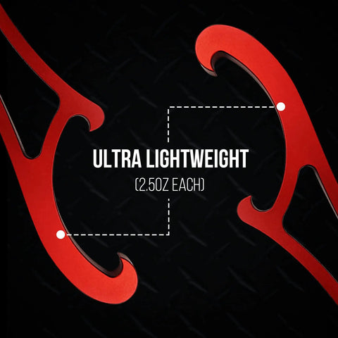 Ultra Lightweight Firefighter Mini Spanners Set Portable Aluminum Spanner Wrenches For Quick Gear Access In The Field Red 2 Pack