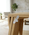 Dead Simple Install Iron Folding Table Hinge Chicken Beak Furniture Hardware For Storage And Craft Projects Rock Solid Metal Bracket on a folding table.