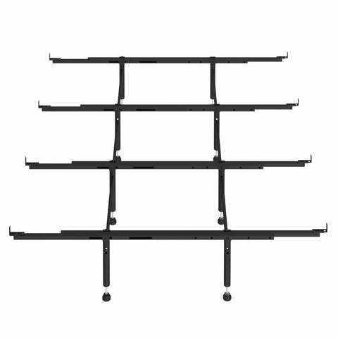 Heavy Duty Bed Slats Center Support System Featuring Tough As Nails Steel Cross Rails, adjustable design for Full, Queen, King sizes.