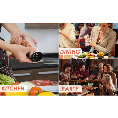 Stainless Steel Salt And Pepper Grinder With Ceramic Blades Adjustable Coarseness Transparent Glass Body Rustproof Cap Easy Refilling Kitchen Must Have Spice Mill For Fresh Ground Flavor