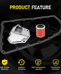 CVT Transmission Filter Oil Pan Gasket Kit With 20 Holes For JF011E RE0F10A RE0F10B CVT Transmissions Compatible With Rogue Sentra