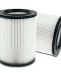 Two Pack VF4000 Replacement Wet Dry Vacuum Filter For 5 To 20 Gallon Vacuums, Heavy Duty Dual Layer Filter For Strong Suction