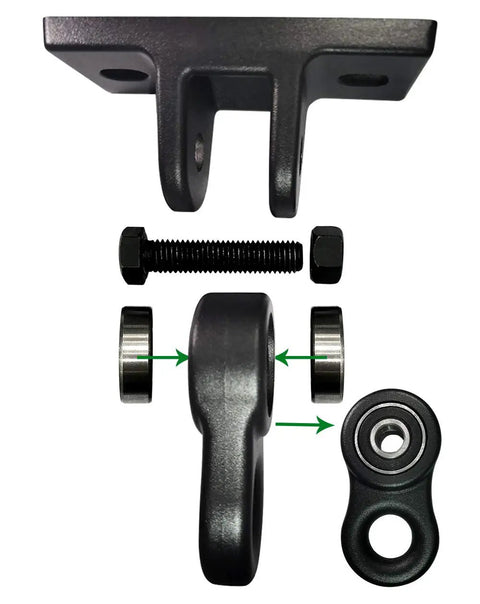 Heavy Duty Swing Set Brackets And Hangers Kit With 2 A Frame Brackets And 4 Black Swing Hangers Aluminum Alloy Mounting Hardware For Playground Equipment Weatherproof And Rust Resistant Build