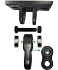 Heavy Duty Swing Hangers Built Tough With Rust Proof Aluminum And A Badass 5000 Pound Hold For Porch Swings Indoor Outdoor Ready For Dead Simple Hook Up Two Pack hardware components including brackets and bolts.