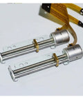 DC 5V 30mm Linear Actuator with 8mm Stroke 2 Phase 4 Wire Precision Stepper viewed from above, showing compact design and wiring