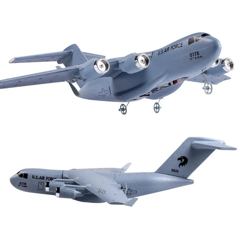 Ready To Fly RC Plane For Beginners Noob Friendly 2 4Ghz 2 Channel Airplane With Built In 3 Axis Gyro Auto Stabilization Navy Blue C17