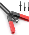 All In One Rivet Gun Set With Nylon Blind Rivets In Three Sizes 30 Pieces Hand Riveter For Automotive Repairs And More DIY Garage