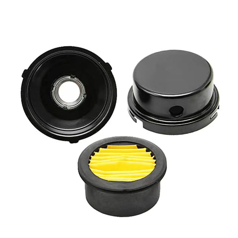 Air Compressor Silencer Filter Metal 20mm Thread One Half Inch NPT Inlet Fits Most Brands Replacement Metal Housing With Paper Filter