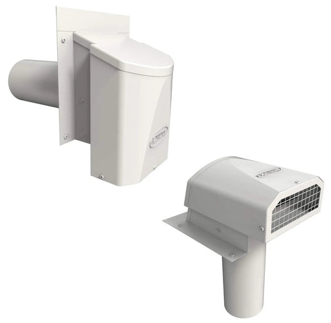 4 Inch Outdoor Dryer Vent Cover With Backdraft Damper, Weatherproof Galvanized Steel Exterior Wall Vent For Bathroom Exhaust And HVAC Intake