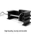 Heavy Duty Adjustable Rotary Tool Stand With Telescopic Flex Shaft Mount And Beast Mode Bench Clamp, close-up of clamp detail.