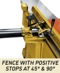 Workhorse 16 Inch Parallelogram Jointer With Helical Head And Fifty Eight Carbide Inserts Seven Point Five Horsepower Cast Iron Table with adjustable fence.