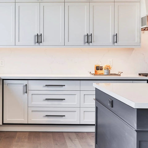 Kitchen with 10 Pack 6.3 Inch 160mm Matte Black Knurled Cabinet Pulls Ideal For Cupboards And Drawers Durable Kitchen Cabinet Handles Installed