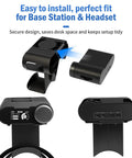 Under Desk Headphone Stand With Magnetic Mount For Arctis Nova Pro Wireless And Arctis Pro Wireless Nova displayed in detailing view.