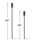 Bronze Outdoor Torch For Patio And Garden, 65 Inch Metal Torch With Long Lasting Wick And Snuffer, Weather Resistant
