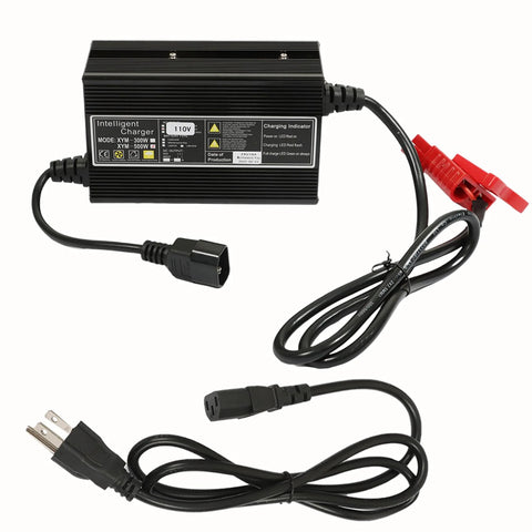 24V 10A Floor Scrubber Charger With SB120 Red Connector For Lead Acid Wet AGM Deep Cycle Batteries with power cords