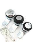 Black Box Cam Lock For Doors And Windows, Heavy-Duty DIY Window Hardware with keys, sleek modern design, 1 Piece, MS407 MS479 compatible