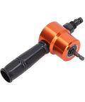 Powerful 360 Degree Electric Nibbler Attachment With Double Head Cutter. Durable alloy steel, designed for sheet metal cutting.